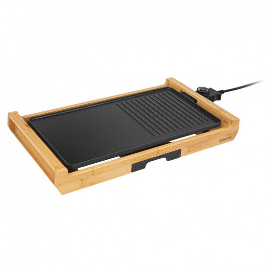 Επιτραπέζια Ηλεκτρική Ψηστιέρα 2 in 1 Premium Bamboo Sencor SBG 206BK 42668