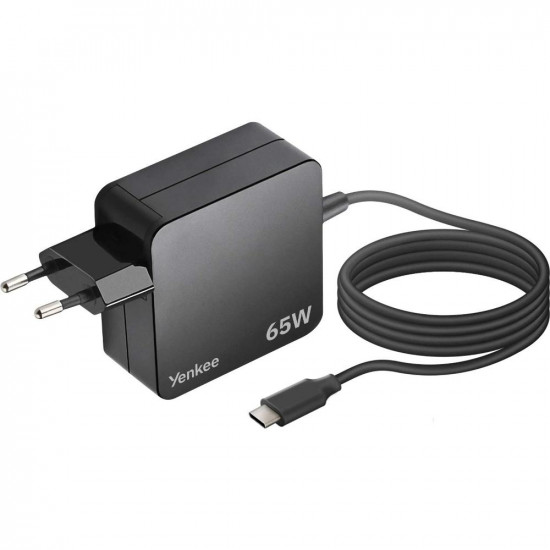 Universal Φορτιστής Yenkee YAU C65 PD65W με USB-C Καλώδιο για Smartphones / Tablets and Laptops 1.8m 49772