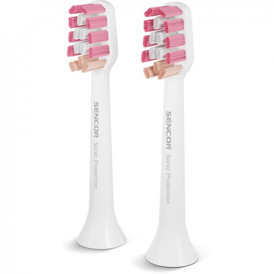 Sencor SOX 016 Ανταλλακτικές Κεφαλές 3D Shaped Ιδανικές για Βαθύ Καθαρισμό και Λεύκανση Συμβατές με Οδοντόβουρτσες Sencor SOC της Σειράς 1,2 και 3 42726