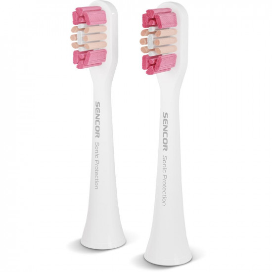 Sencor SOX 103 Ανταλλακτικές Κεφαλές Λεύκανσης με Μαλακές Τρίχες για Ευαίσθητα Δόντια Συμβατές με Οδοντόβουρτσες Sencor SOC 4210BL/4211GD 42737