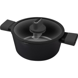 Κατσαρόλα POELE Αντικολλητικό Αλουμίνιο 24x11cm 2,4lt Lamart LT1225 Μαύρη 43309