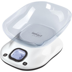 Ζυγαριά Κουζίνας 10kg με Κάδο Χωρητικότητας1lt LCD BANG Lamart LT7073 Λευκό 42757