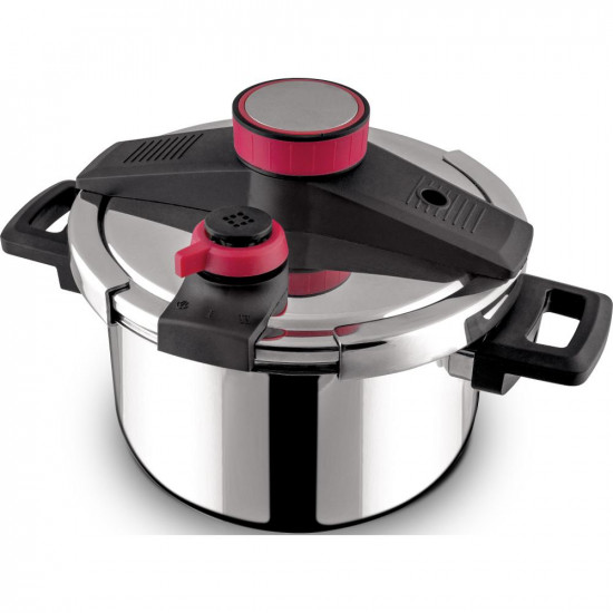 Χύτρα Ταχύτητας STEAM 5lt Lamart LT1227 Ασημί/Κόκκινο 43311