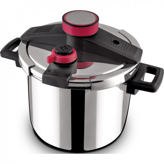 Χύτρα Ταχύτητας STEAM 7lt Lamart LT1228 Ασημί/Κόκκινο 43312