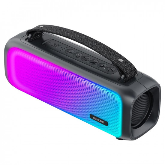 Sencor SSS 3000 LIGHT – Αδιάβροχο Ασύρματο Ηχείο Bluetooth με Ισχύ 16W, Φωτισμό LED, TWS και FM Ραδιόφωνο IPX4 41761
