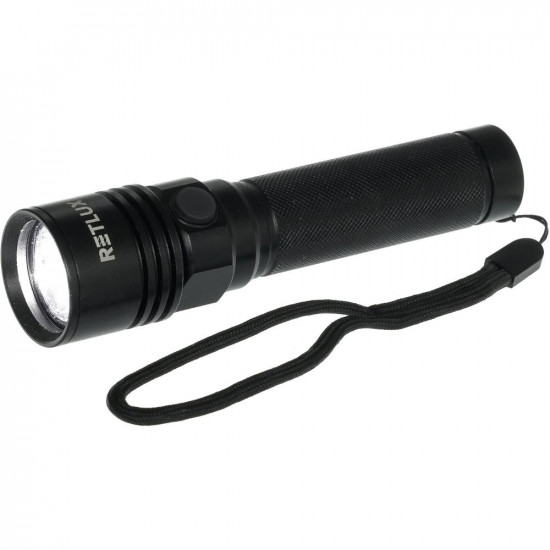 Επαναφορτιζόμενος Φακός Retlux RPL 400 240 Lumens Απόσταση Δέσμης: 100m Αυτονομία: 6h Βάρος: 84gr IPX4  Πλαστικός 2000mAh 44405