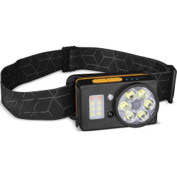 Επαναφορτιζόμενος Φακός Κεφαλής Retlux RPL 702 120 Lumens IP44 Απόσταση Δέσμης: 70m με Extra COB lighting 200lm  και Λειτουργία Power Bank 44413