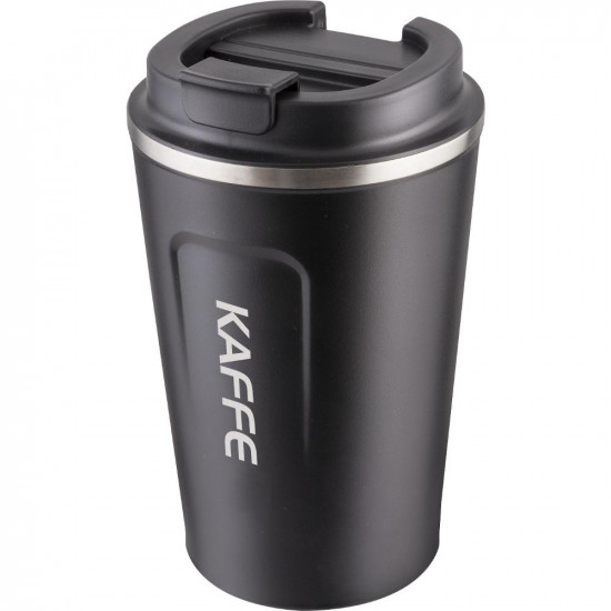Ποτήρι Θερμός από Ανοξείδωτο & Πλαστικό 350ml KAFFE Lamart LT4068 Μαύρο 43324