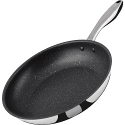 Τηγάνι SOTE Αντικολλητικό Stainless Steel 28cm Lamart LT1232 Μαύρο 43328