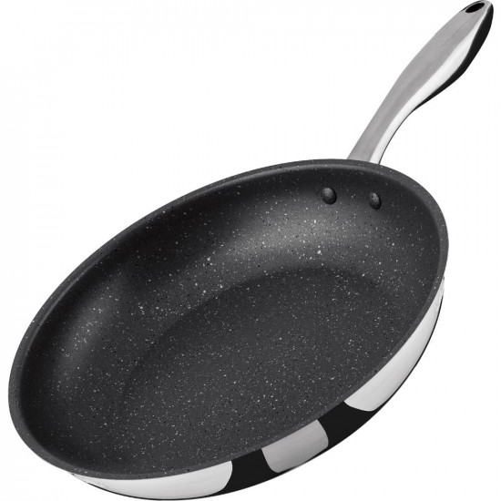Τηγάνι SOTE Αντικολλητικό Stainless Steel 28cm Lamart LT1232 Μαύρο 43328