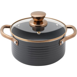Κατσαρόλα ORRO Αντικολλητικό Αλουμίνιο18cm 1,9lt Lamart LT1239 Μαύρο 43335