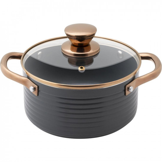 Κατσαρόλα ORRO Αντικολλητικό Αλουμίνιο18cm 1,9lt Lamart LT1239 Μαύρο 43335