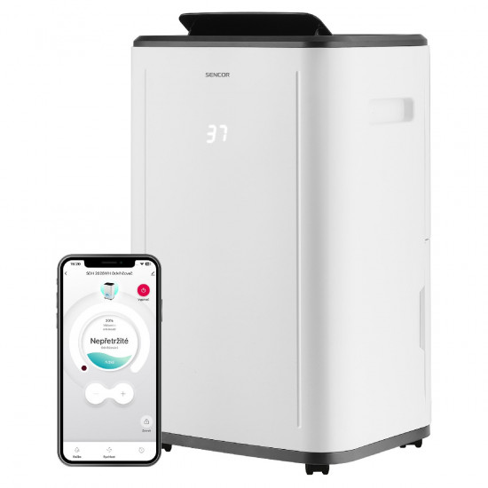 Αφυγραντήρας Sencor SDH 2028WH  Wi-Fi 20lt/ημέρα 360 W Κάλυψη 25-60τμ 45531