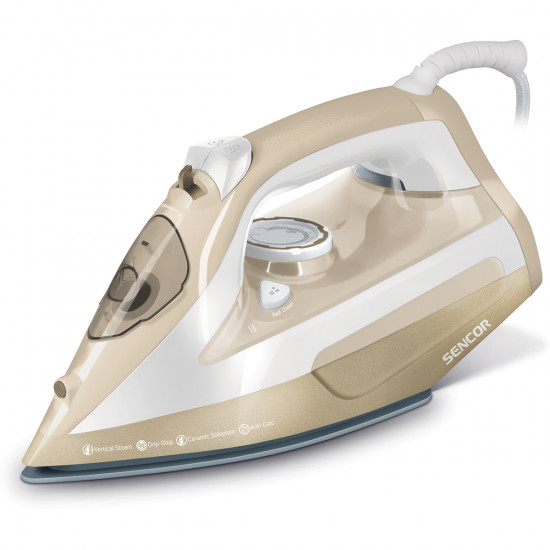 Ατμοσίδερο Sencor SSI 6110GD 2600 W με Κεραμική Πλάκα Gold 45127