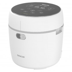 Ατμομάγειρας Ρυζιού Sencor SRM 0670WH 0,6lt 500W με Αντικολλητική Επιφάνεια Low Carb και Low Sugar Function Λευκός 45590