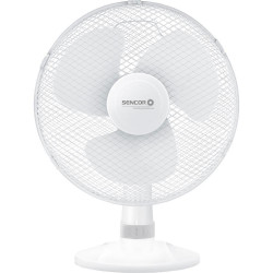 Επιτραπέζιος Ανεμιστήρας Sencor SFE 3027WH-EUE3 40W Διαμέτρου 40cm με 3 Ταχύτητες και Οριζόντια Περιστροφή 90° Λευκός 42924