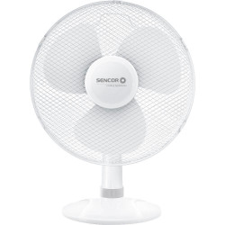 Επιτραπέζιος Ανεμιστήρας Sencor SFE 4037WH-EUE3 50W Διαμέτρου 40cm με 3 Ταχύτητες και Δυνατότητα Αυτόματης Περιστροφής εως 90° Λευκός 42925