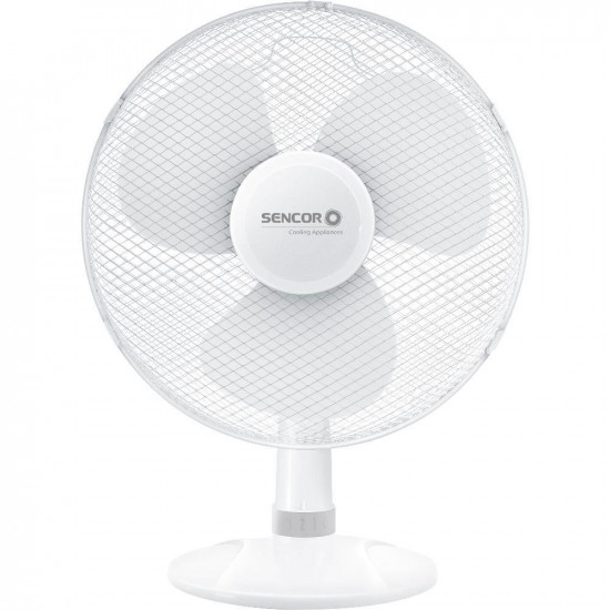 Επιτραπέζιος Ανεμιστήρας Sencor SFE 4037WH-EUE3 50W Διαμέτρου 40cm με 3 Ταχύτητες και Δυνατότητα Αυτόματης Περιστροφής εως 90° Λευκός 42925