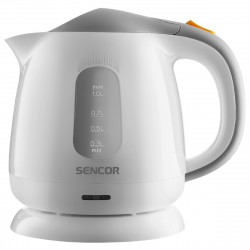 Βραστήρας Sencor SWK 1100WH 1 lt 100W με Αφαιρούμενο και Πλενόμενο Φίλτρο Ρύπων και Αλάτων Λευκό 45600