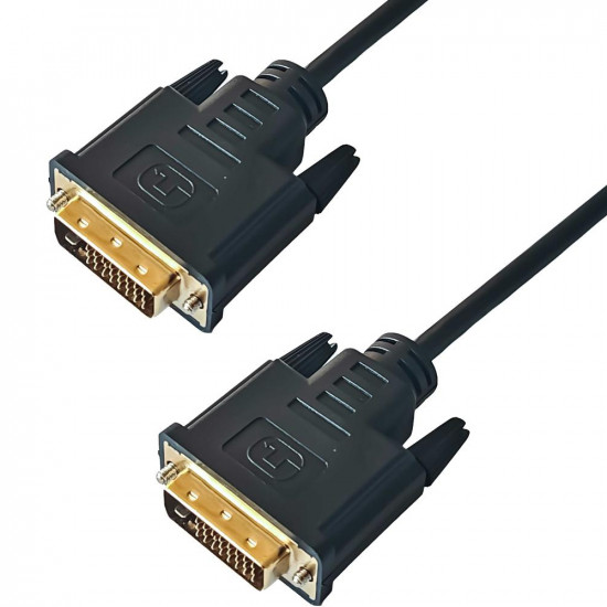 Καλώδιο DVI σε DVI Yenkee YVC 02 DVI-D Version 4K/30Hz Gold Plated Black 2m 49792