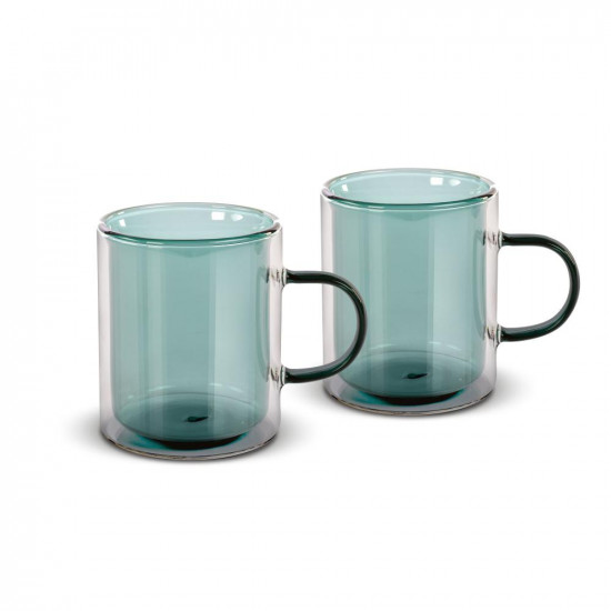 Σετ Ποτήρια Τσαγιού VASO Lamart LT9122 Γυάλινα με Διπλό Τοίχωμα 350ml Πράσινο 2 Τεμ 46729