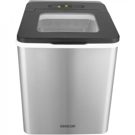 Παγομηχανή Sencor SIM 3400SS Ανοξείδωτη 12kg/24h με Κάδο 500g 46887