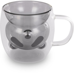 Σετ Ποτήρια VASO Lamart LT9126 Γυάλινα με Διπλό Τοίχωμα 230ml Μαύρα 2 Τεμ 46733
