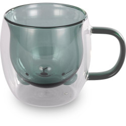 Σετ Ποτήρια VASO Lamart LT9127 Γυάλινα με Διπλό Τοίχωμα 250ml Πράσινα 2 Τεμ 46734