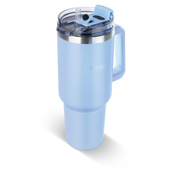 Ποτήρι Θερμός από Ανοξείδωτο & Πλαστικό 900ml HUGE Lamart LT4090 Μπλε 49676