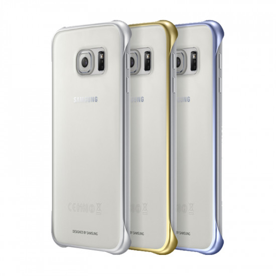 Θήκη Faceplate Samsung Clear Cover EF-QG920BKEGCN για SM-G920F Galaxy S6 Μαύρο - Χρυσό - Ασημί 14445