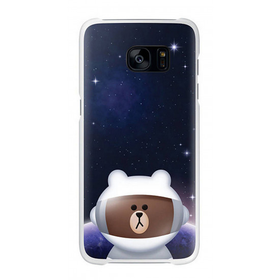 Θήκη Faceplate Samsung S7 Line Friends Cover 