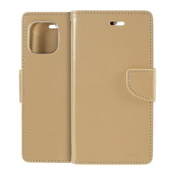 Θήκη Book Goospery Bravo Diary για Apple iPhone 12 Mini Χρυσό 34783