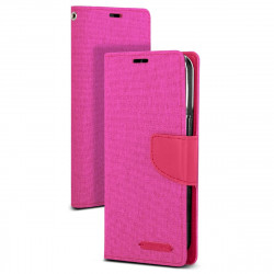 Θήκη Book Goospery Canvas Diary για Apple iPhone 13 Mini Ροζ 33005