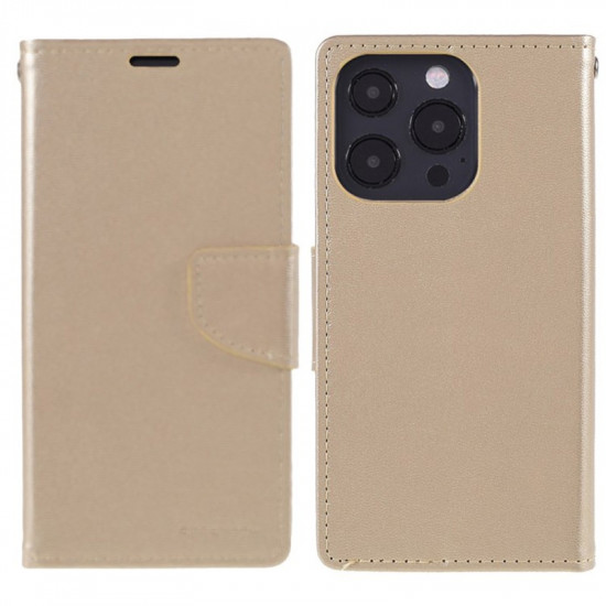 Θήκη Book Goospery Bravo Diary για Apple iPhone 13 Pro Χρυσαφί 33083