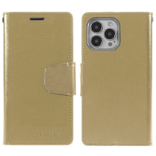 Θήκη Book Goospery Sonata Diary Case για Apple iPhone 13 Pro Max Χρυσό 34770