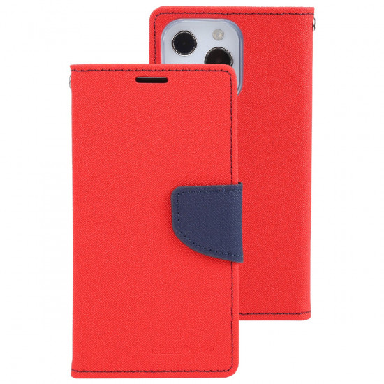 Θήκη Book Goospery Fancy Diary για Apple iPhone 13 Pro Max Κόκκινο - Μπλε 33628
