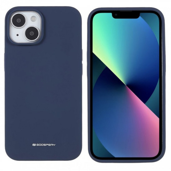 Θήκη Goospery Silicone για Apple iPhone 14 Plus Μπλε 38421