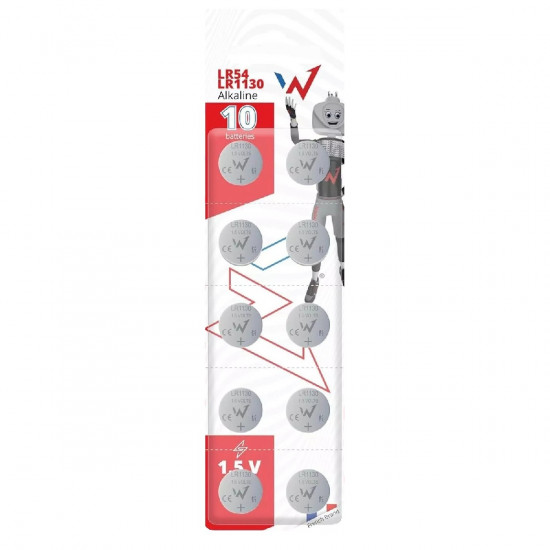 Buttoncell Alkaline Wonder LR54 - LR1130 1.5V Τεμ. 10 46425