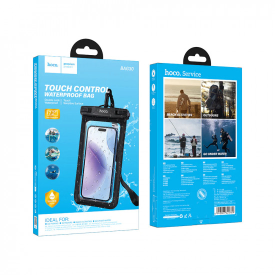 Θήκη Αδιάβροχη Double Lock Hoco BAG30 IP68 για Συσκευές εως 7.2