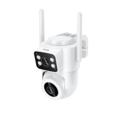 Wi-Fi Κάμερα Ασφαλείας Hoco D9 Outdoor PTZ Full HD Dual Camera με IR-CUT για Καταγραφή με ή Χωρίς Φωτισμό TF Κάρτα εως 128Gb 51137