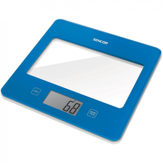 Ζυγαριά Κουζίνας 5kg UltraSlim Glass Sencor SKS 5032BL Μπλε 42628
