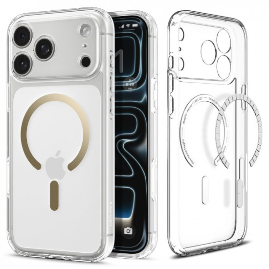 Θήκη Spigen Ultra Hybrid Magsafe για Apple iPhone 17 Pro Max Διάφανο-Χρυσό 51600