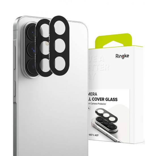 Προστασία Κάμερας Ringke Full Cover για Samsung SM-A376 Galaxy A37 SM-A576 Galaxy A57  Μαύρο 2 Τεμαχίων 51782