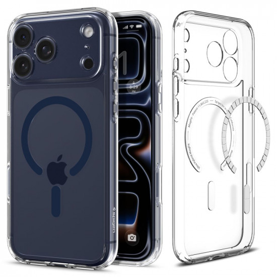 Θήκη Spigen Ultra Hybrid Magsafe για iPhone Apple 17 Pro Max Διάφανο-Σκούρο Μπλε 51776