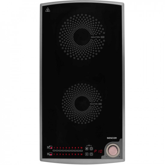 Φορητή Επαγωγική Εστία SCP 5414GY Διπλή 3100W με 10 Επιλογές Θερμοκρασίας και Timer 51973