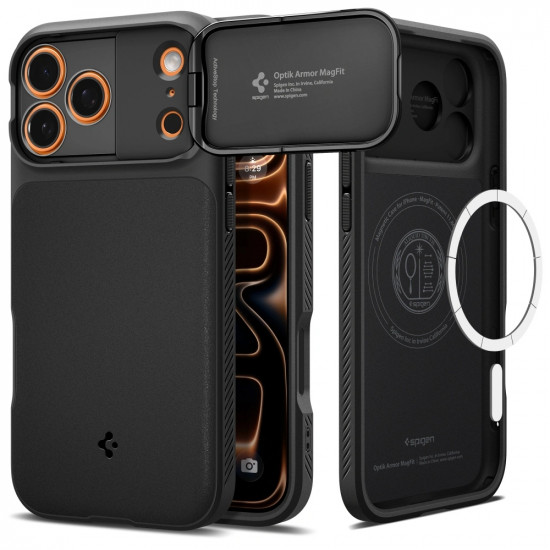 Θήκη Spigen Optik Armor Magsafe για Apple iPhone 17 Pro Max Μαύρη 51586