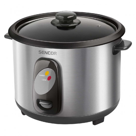 Ατμομάγειρας Ρυζιού Rice Cooker 1,5lt Stainless Steel Sencor SRM 1550SS Ασημί 42027