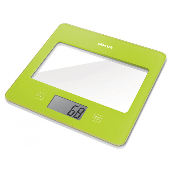 Ζυγαριά Κουζίνας 5kg UltraSlim Glass Sencor SKS 5031GR Πρασινή 42625