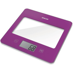 Ζυγαριά Κουζίνας 5kg UltraSlim Glass Sencor SKS 5035VT Μωβ 42631