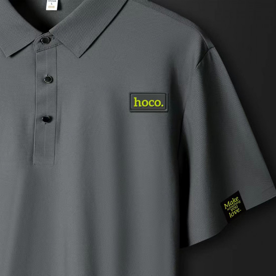 Κοντομάνικη Μπλούζα Hoco Polo Μαύρη XL 40792
